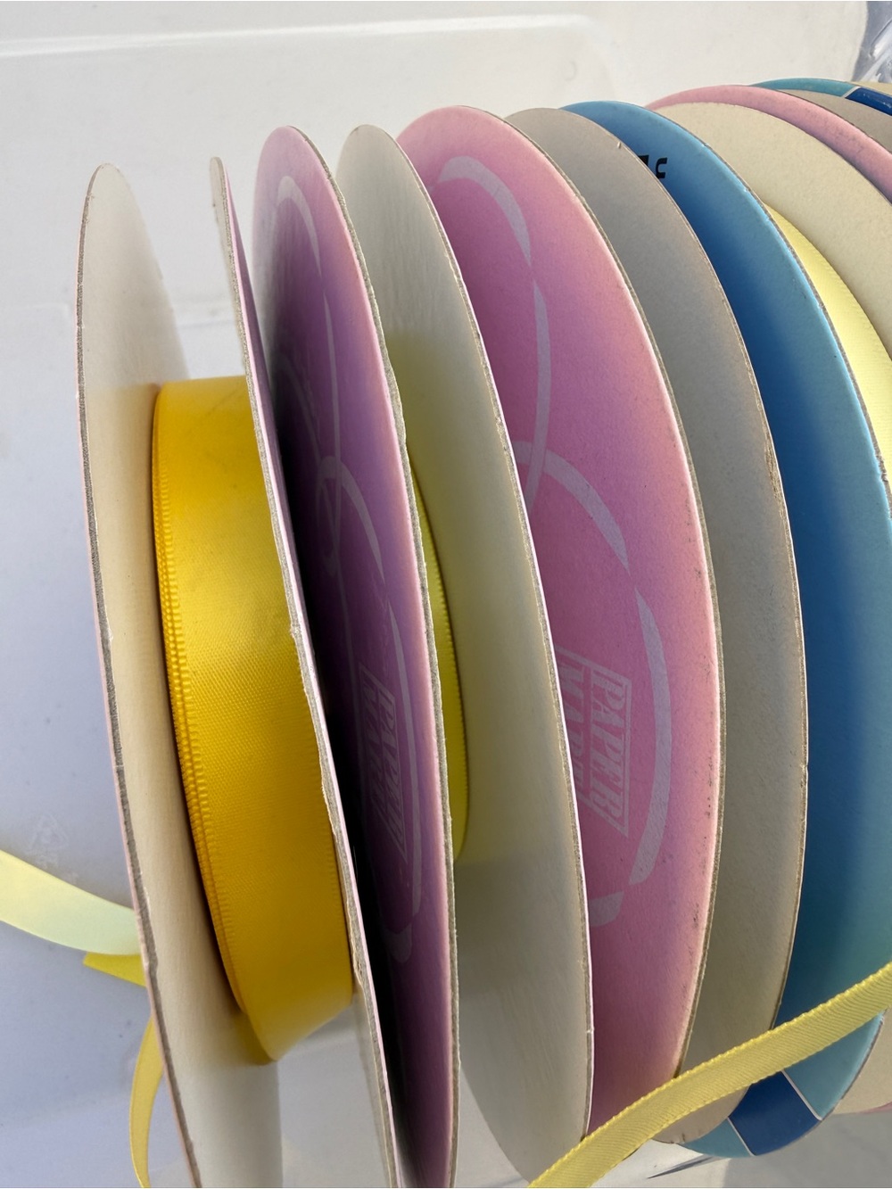 Pastel Ribbon Spool Set - Yellows - Picture 2 of 3